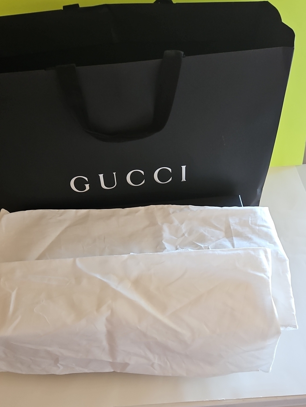 NWOT GUCCI Black Shoe Box & shopping Bag 🖤🖤 W/shoe Bags - Picture 2 of 6